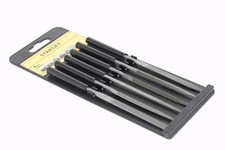 Stanley Needle File Set 6pc Precision 160mm Carbon Steel Tools PVC Grips New
