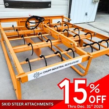 Landhonor Hay Accumulator Grapple Hydraulic Skid Steer Attachment