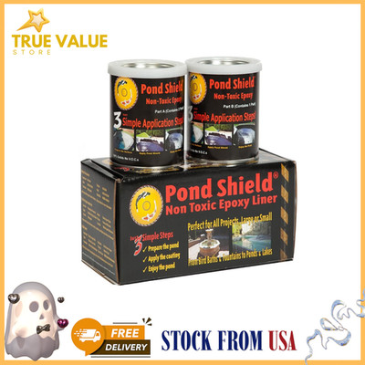 1.5-Quart Non-Toxic Pond Epoxy Paint, Sky Blue Waterproof Coating