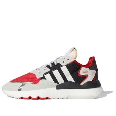 Adidas Nite Jogger Boost Men's Size 10.5 Red Black Running Sneakers FV3872 Night