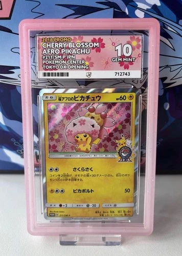 2018 Pikachu Cherry Blossom Afro 211/SM-P Pokemon Center Tokyo DX Opening Ace 10