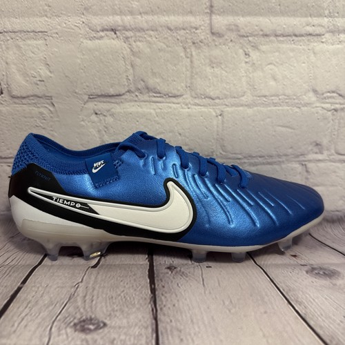 Nike Legend 10 Elite FG Soccer Cleats Blue White DV4328-400 Women’s Size 7 NEW - Picture 2 of 12
