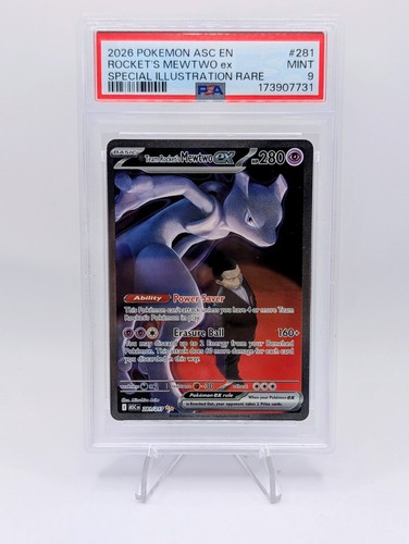 Team Rocket's Mewtwo ex graded PSA 9 for sale on eBay