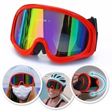 UV400 Anti Fog Ski Goggles for Men Women Snowboard Motorcycle Bike Sports