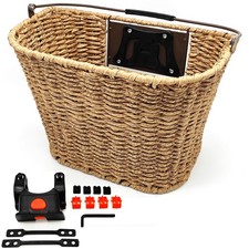 Büchel City Rattan Klick Pro Fahrradkorb 580198 Lenkerkorb Polyrattan Frontkorb