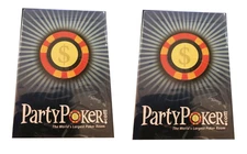 Lot 2 Party Poker Collectible Playing Cards Jumbo Index PartyPoker . Com