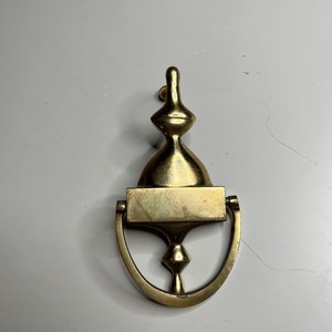Gold Brass Door Knocker 6in Traditional Antique Finish Front Door Hardware