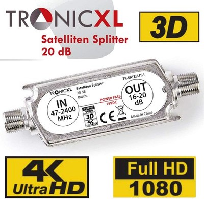 DVBS2 DVB-S2 Satelliten-Leitungsverstärker Inline Breitband SAT Verstärker HD