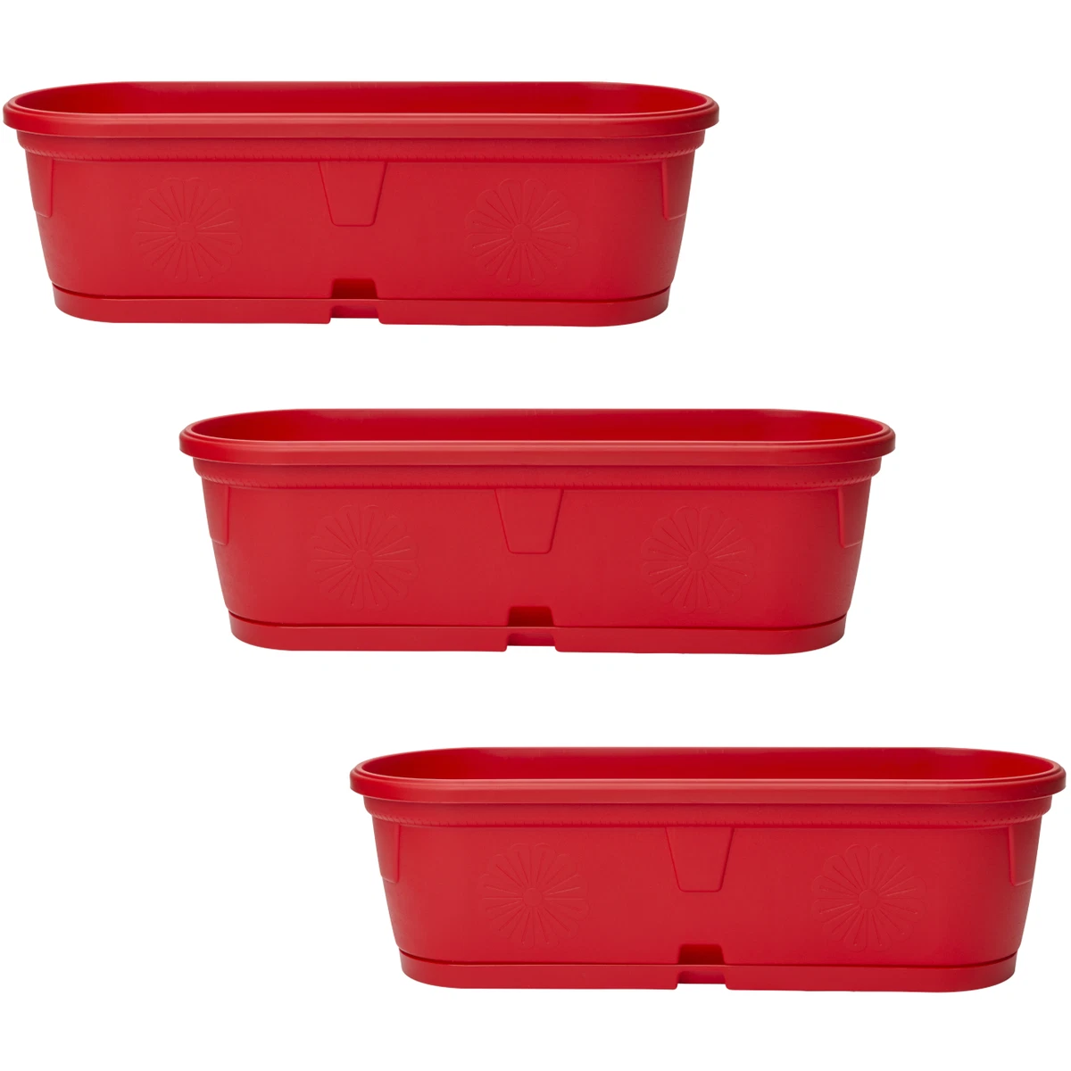 Rote Pflanzkrbe, Blumentpfe, - Blumenksten online kaufen | eBay.de