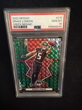 PSA 10 GEM MINT 2022 MOSAIC GREEN CAMO DRAKE LONDON RC ROOKIE TOUGH