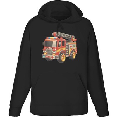 'Toy Fire Engine' Adult Hoodie / Hooded Sweater (HO062484)
