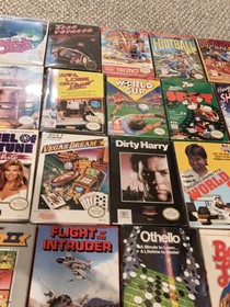 Lote de 61 juegos NES en caja (47 W manuales) Mario Wrestlemania OffRoad Tetris Yoshi