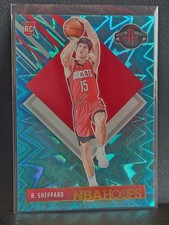 2024-25 Panini NBA Hoops - Hoops Tribute #291 Reed Sheppard (RC) Teal Explosion