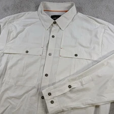 Orvis Shirt Mens Large White Open Air Caster Long Sleeve Fishing Vented Outdoor