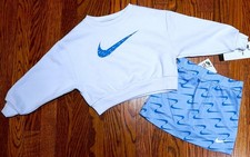 NIKE SPORT AUTHENTIC TODDLERS GIRLS BRAND NEW ORIGINAL 2Pc SET SUIT Size 4, NWT