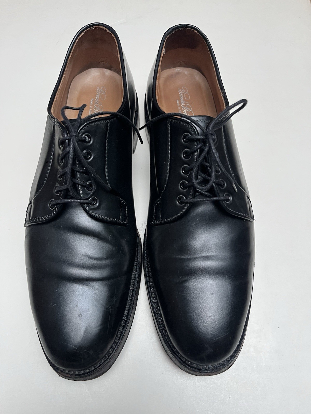 Alden 50036 Black Shell Cordovan Plain Toe Blucher
