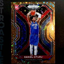 Daniel Oturu 2020-21 Panini Prizm Orange Disco #246 LA Clippers🏀 Rookie RC /20