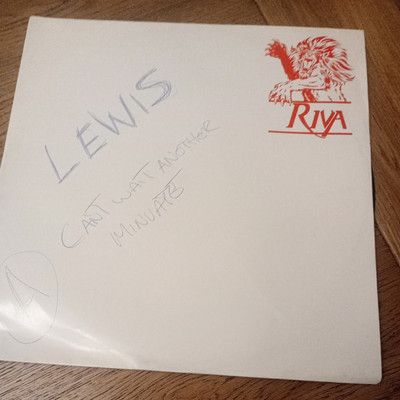 Lewis - ''Can't Wait Another Minute (Extended) / (Instrumental'' - RIVA 12'' single
