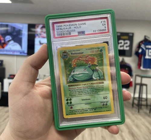 PSA 5 Venusaur 015/102 Pokemon Base Set (Shadowless) Holofoil