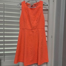 Esley Coral Lace Mini Dress Womens S Feminine Summer Boho Crochet Style
