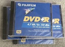LOT OF 4 Fujifilm DVD R Discs For Data Video 4.7 GB/Go 120 Min NEW SEALED