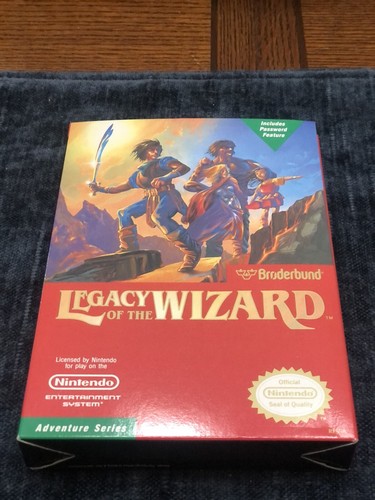 Legacy Of The Wizard NES Cartridge, Manual, Sleeve & Box CIB - Picture 6 of 11