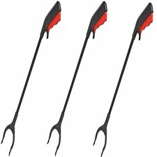 3 x LITTER PICK UP EXTRA EXTENSION TOOL GRABBER REACH PICKER LONG ARM REACHING