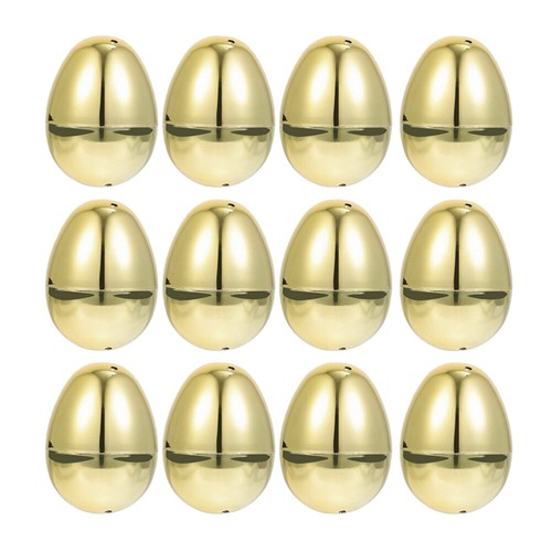 12pcs Easter Eggs Plastic Fillable Easter Eggs Bulk Empty Blank for Easter