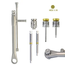 Dental Anthogyr Implant Screwdriver Drivers Manual Latch Wrench Ratchet Adapter