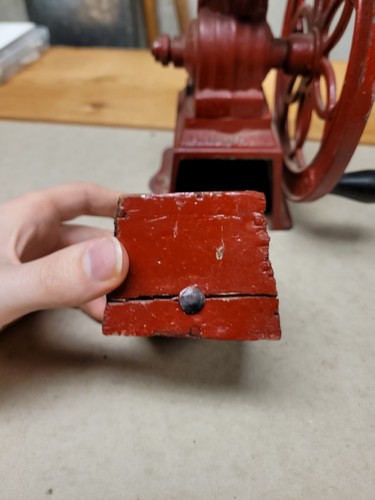 Antique MJF Patentado Coffee Mill Grinder Early 1900s Cast Iron RARE Piece Spain - Picture 19 of 24