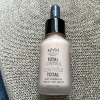 (OPEN BOX/NO SEAL) NYX Total Control Drop Foundation True Beige TCDF08,0.43 oz.