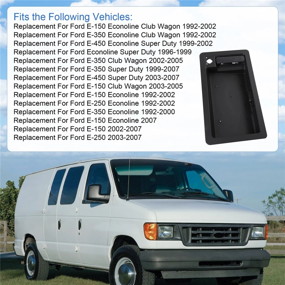 Door Handle (Rear, RH Side) for Ford E-150 Econoline FO1820100 1992 - 2007 - Image 2 of 4