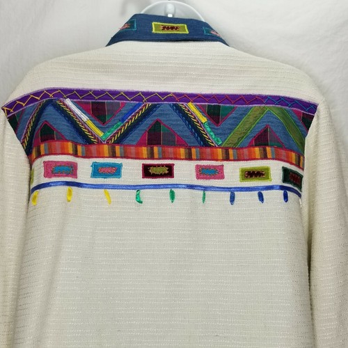 Parsley & Sage Fiber Art Jacket Textile Artist Bright Colors Size Small - Picture 5 of 11