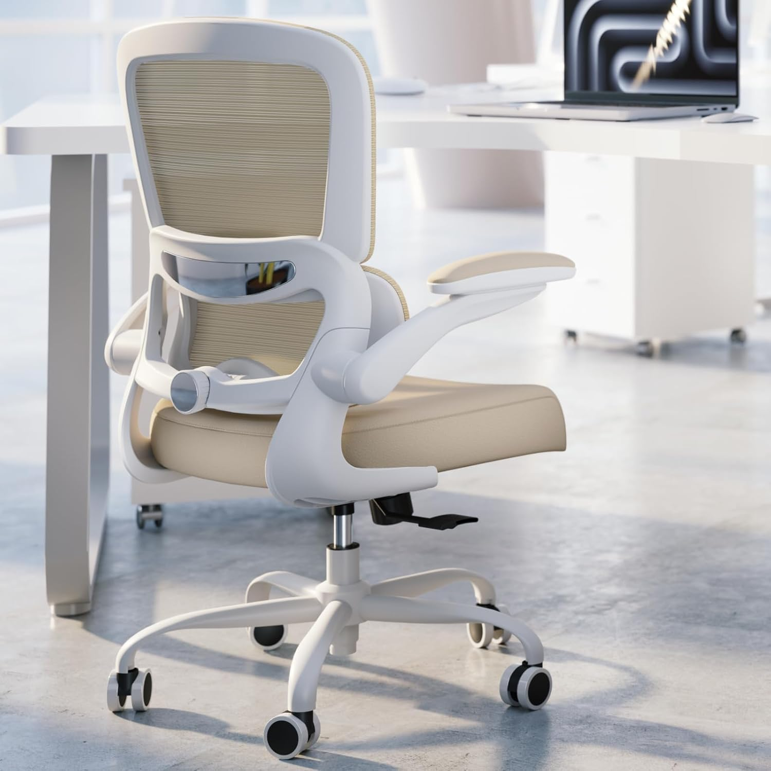 Ergonomic Mesh Office Chair with Wheels Supports 330 LBS for Home or Desk
