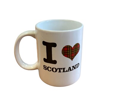 Love Scotland Tasse Geschenk für Schottlandliebhaber Kaffee Tee Becher I Herz Schottland