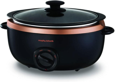 Morphy Richards Sear and Stew Schongarer 460016 schwarz und roségold neu