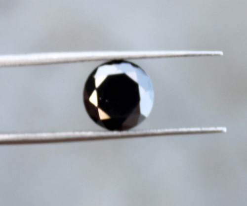 Certificado 2,15 quilates diamante negro solitario excelente corte fabricación de joyas para anillo - Imagen 7 de 17