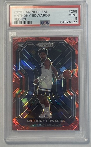 2020 Anthony Edwards [Red Ice Prizm] #258