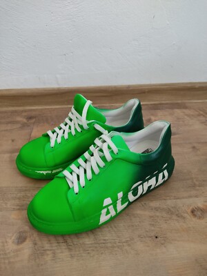 CHEKICH stylische Sneakers besprüht ALOHA grün Gr. 41 NEU
