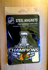 Chicago Blackhawks-2015 Stanley Cup-Steel Super Logo Licensed Magnet Sealed 