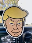 Two Car Air Fresheners Trump And Stickers Funny Hanging Freshener  Trump Mugshot