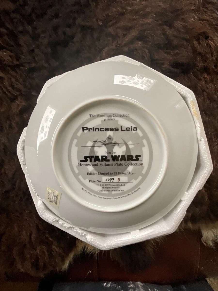 Princess Leia Starwars plate- Hamilton Collection | eBay