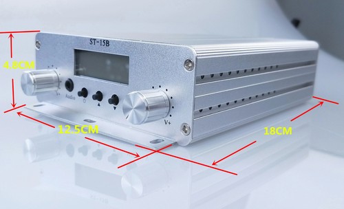 15w V3 Stereo Radio Transmisja Nadajnik FM Radio samochodowe Nadajnik Nadawanie Nowe - Zdjęcie 3 z 11