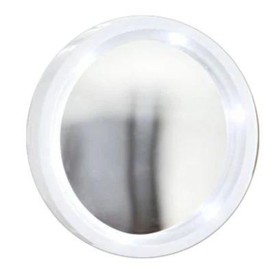 EAXUS LED Kosmetikspiegel Beleuchtet Saugnapf 8x Vergrößerung | Wand Schminkspiegel