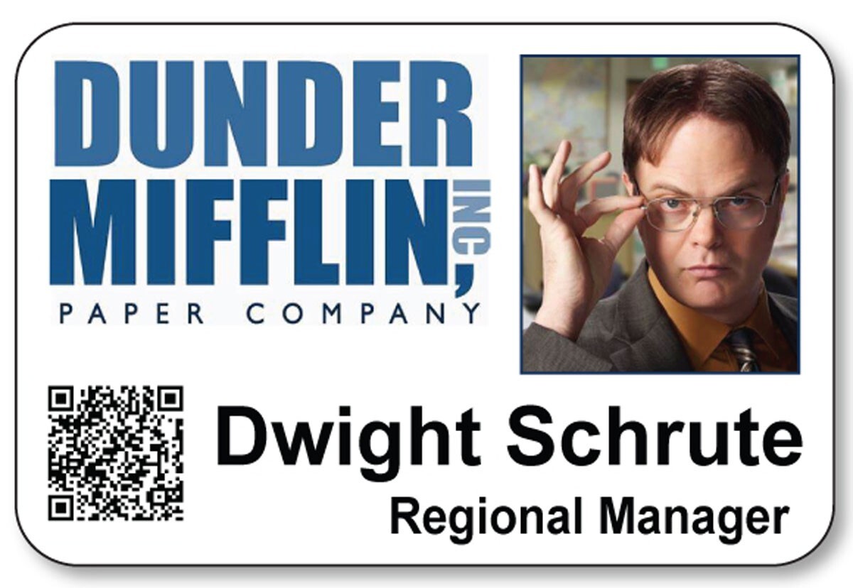 DWIGHT SCHRUTE ON THE OFFICE NAME BADGE PROP HALLOWEEN COSPLAY MAGNET BACK | eBay dwight-schrute-on-the-office-name-badge-prop-halloween-cosplay-magnet-back-ebay
