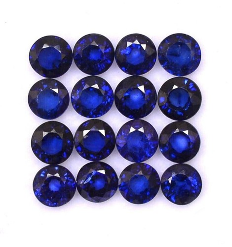 Natural Blue Sapphire Round Faceted Loose Calibrated Gemstone Ready for Jewelry - Picture 27 of 32