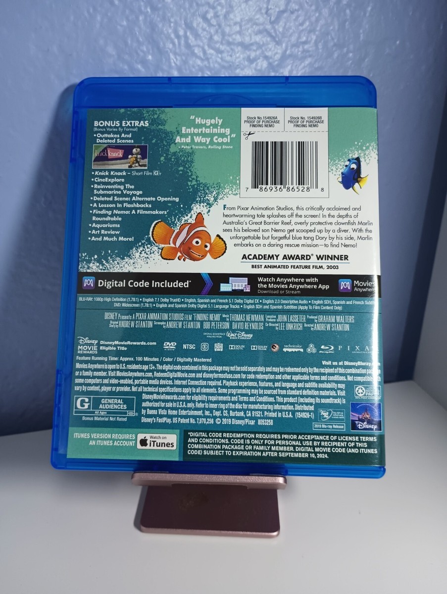 Disney Blu-Ray + DVD + Digital DVDs Combos in Original Cases