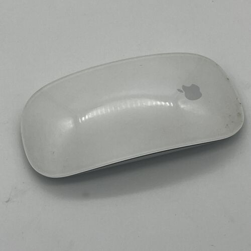 Apple A1296 Magic Mouse Wireless Bluetooth Touch Mac White Silver - Bild 2 von 4