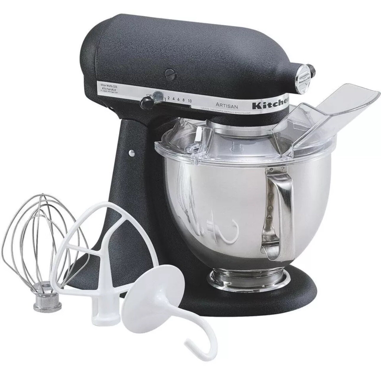 KitchenAid 5-Quart Artisan Tilt-Head Stand Mixer | Cast Iron Black