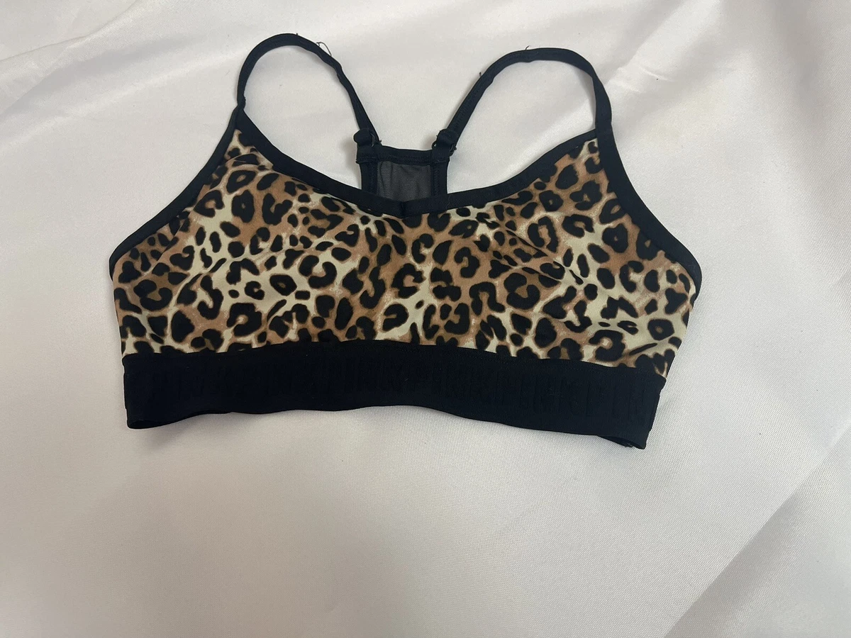 Victoria Secret PINK Leopard Print sports bra size small great condition